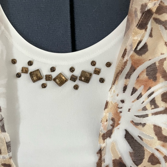 Alfred Dunner Safari Dress Top Size 8 - Picture 3 of 6